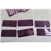 Image 2 : (20) Regular Purple Gulf Stickers - NOS