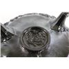 Image 6 : Black Amethyst Imperial Carnival Glass Footed Bowl Fernery - 7 1/2" Wide, Has Chip