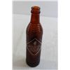 Image 4 : Vintage 1940s Orange Crush Ribbed Amber 8" Glass Soda Bottle