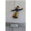 Image 1 : 1950s-1960s Louis Marx Donald Duck Rubber Flexible Figurine - 6"