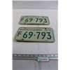 Image 1 : Pair of Saskatchewan 1970 Farm License Plates