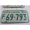 Image 3 : Pair of Saskatchewan 1970 Farm License Plates