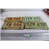 Image 1 : (2) Pairs of Saskatchewan License Plates - 1974, 1975