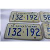 Image 2 : (2) Pairs of Saskatchewan 1972 License Plates