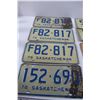 Image 2 : (8) Assorted Saskatchewan Farm and Reg. License Plates - (2) Pairs, Sequential Plate