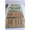 Image 3 : (8) Assorted Saskatchewan Farm and Reg. License Plates - (2) Pairs, Sequential Plate