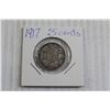 Image 2 : 1917 25 Cent Coin