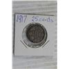 Image 3 : 1917 25 Cent Coin
