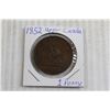 Image 2 : 1852 Upper Canada 1 Cent Penny