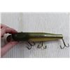 Image 5 : 6" Long Wooden Fishing Hook Plug with Glass Eyes