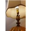 Image 6 : *(2) Vintage Mid Century Amber Glass Lamps in Complete Working Condition (One Shade Has Staining & O