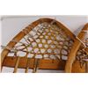 Image 5 : *Vintage Snowshoes Made in Quebec w/Leather Straps/Rigging - Rawhide Dry and Broken on Both toes