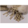 Image 6 : Indigenous Beaded Elk Skin Gauntlet Mittens w/ Rabbit Fur Cuffs - Synthetic Lined