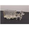 Image 3 : Glass Horse & Cart Candy Container Dish