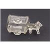 Image 5 : Glass Horse & Cart Candy Container Dish