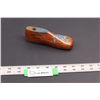 Image 1 : Signed Trench Art Wooden Shoe - Holland