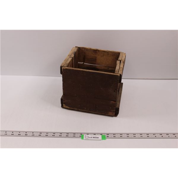 Vintage Wooden Battery Box