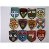 Image 2 : (12) Vintage Arm Patches for 10 Provinces and 2 Territories