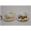 Image 8 : (11) Assorted Cups and Saucers -Aynsley, Queen Ann, Rosina, Royal Val