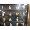 Image 2 : Framed Shadow Box of (57) Red Rose Tea Figurines