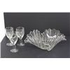 Image 1 : Glass Fruit Bowl and (3) Irish Coffee Glasses
