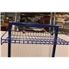 Image 5 : *Blue Display Rack on Wheels - 20" x 53" x 14"