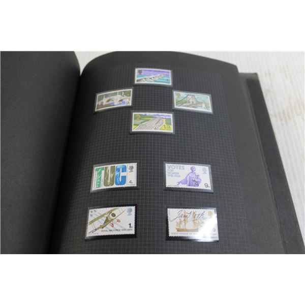 Vintage Stamp Album - Britain, Half Full