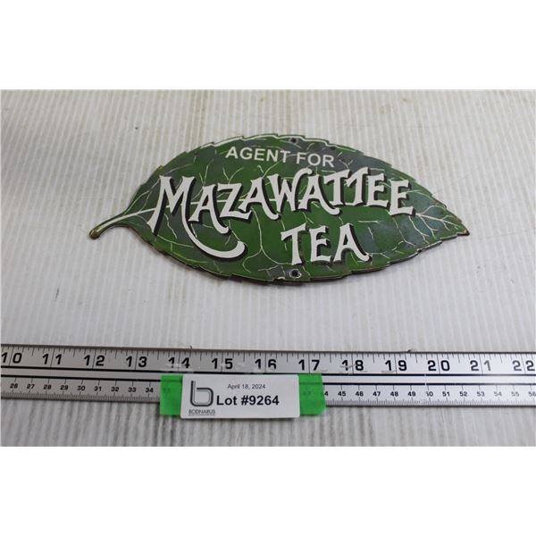 Agent for Mazawattee Tea Sign - 5" x 10"