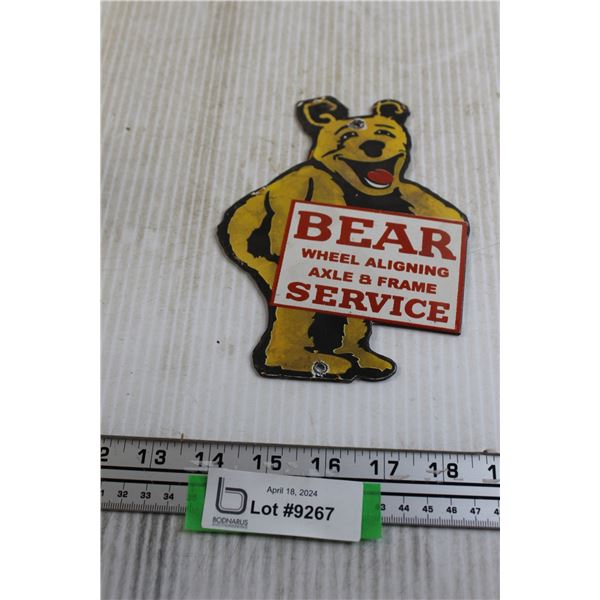 Bear Service Sign - 5" x 7"