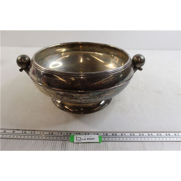 Silver Plated 1937 Golf Trophy