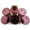 Image 5 : MCM Bohemian Purple Pitcher, (6) Matching Glasses