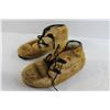 Image 3 : Fur Lace Up Moccasins - Size 9