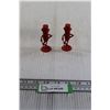 Image 1 : (2) Red Mr. Peanut Salt and Pepper Shakers
