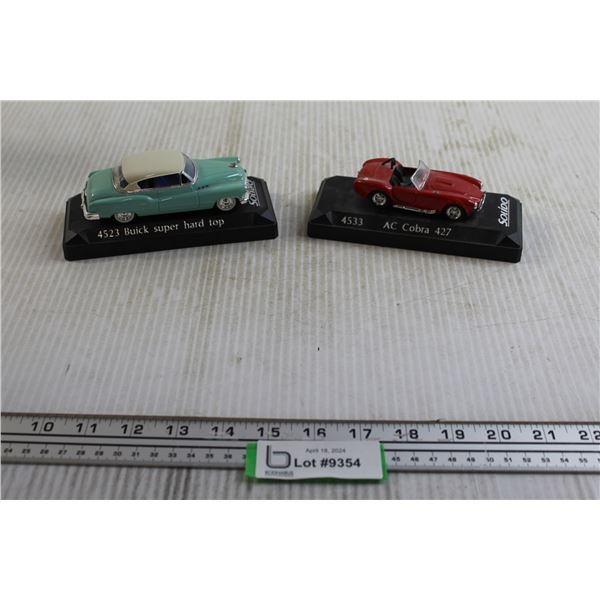 (2) Car Die Casts - 4523 Buick Super Hard Top, 4533 AC Cobra 427, Both 1/32