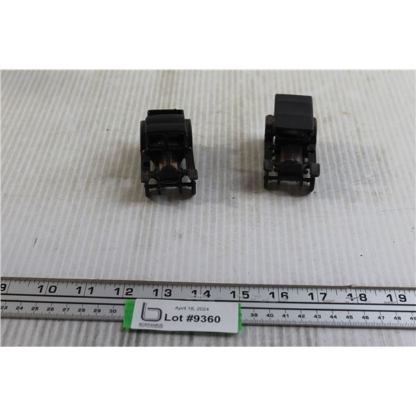 (2) Miniature Brass Vehicle Pencil Sharpeners