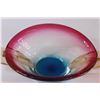 Image 6 : Murano Italian Mid Century Modern Art Glass Centrepiece Bowl - 15" Long x 8" Wide