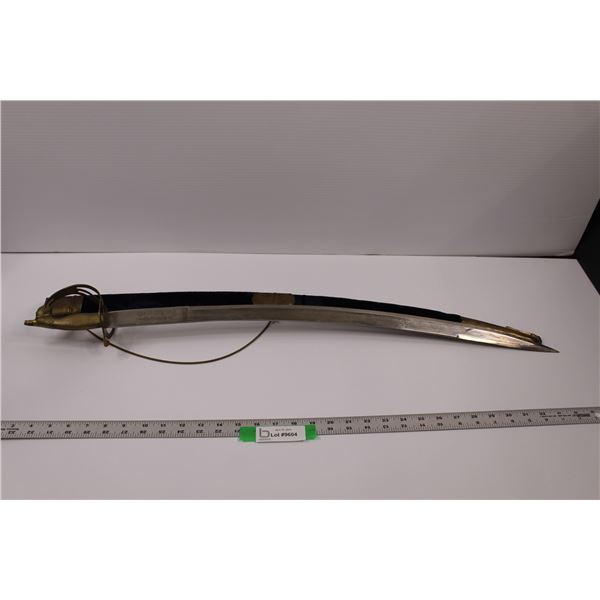 Saber Sword & Sheath (Brass Handle/Guard) - Made in India