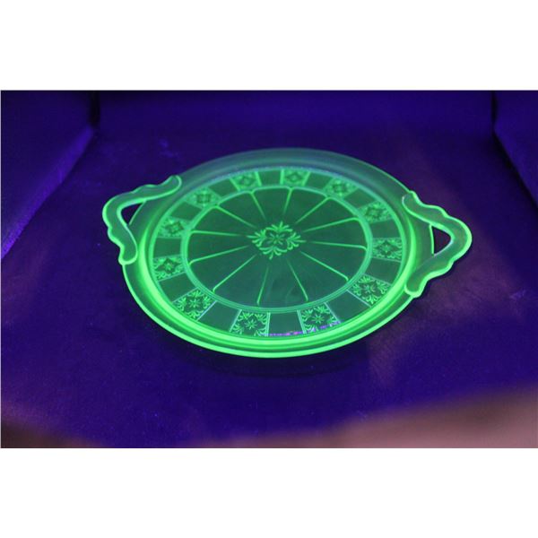 Uranium Glass Platter