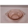 Image 2 : Pink Depression Glass Cabbage Rose Serving Bowl