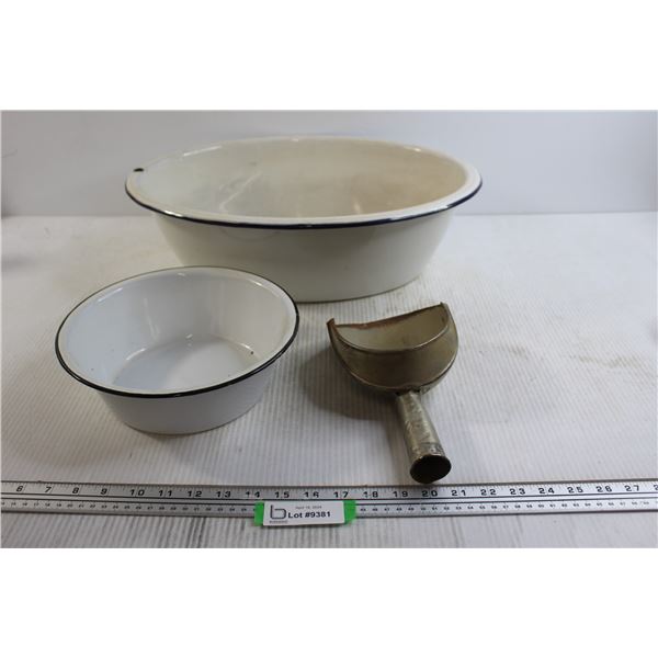 Wash Basin, Flour Scoop, Bowl