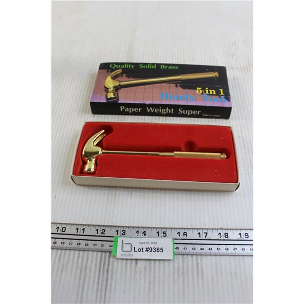 Quality Solid Brass 5 in 1 Handy Tool