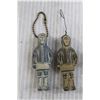 Image 2 : A&W Miniature Glass Mug, (2) Inuit Keychains, Miniature Plastic Duck
