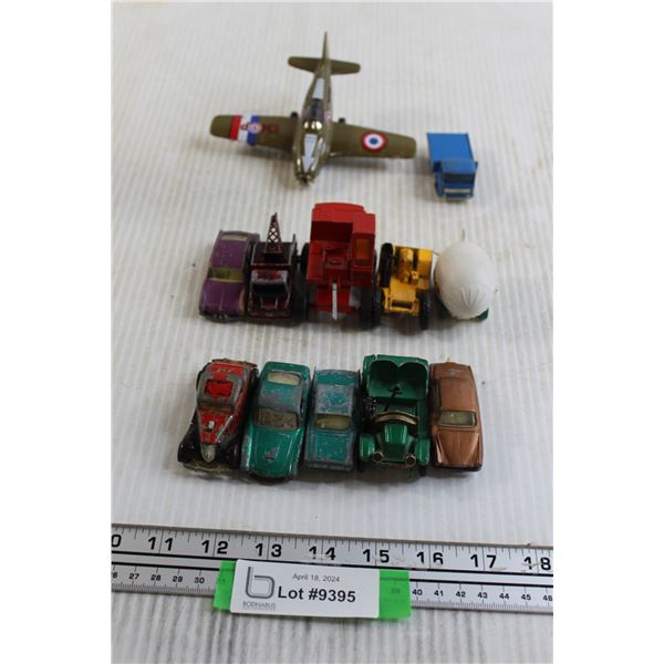 (11) Toy Cars, Toy Plane