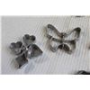 Image 2 : (4) Turtle Figurines, (4) Metal Cookie Stamps