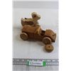 Image 1 : Wooden Duck on Wheels, Wooden Car, Extra Wheel