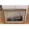 Image 1 : *Ship Oil Painting - 43 1/2" x 31 1/2" x 3 1/4"