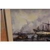 Image 2 : *Ship Oil Painting - 43 1/2" x 31 1/2" x 3 1/4"