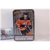 Image 2 : (5) Connor McDavid 2021-22 Series 1 Collectors Tin with 4 McDavid Hockey Cards