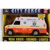 Image 2 : City Force Plastic Large Toy Ambulance by FunRise Used with Original Box