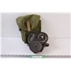 Image 1 : WW2 Canadian Issue Gas Mask and Bag Dated 1943